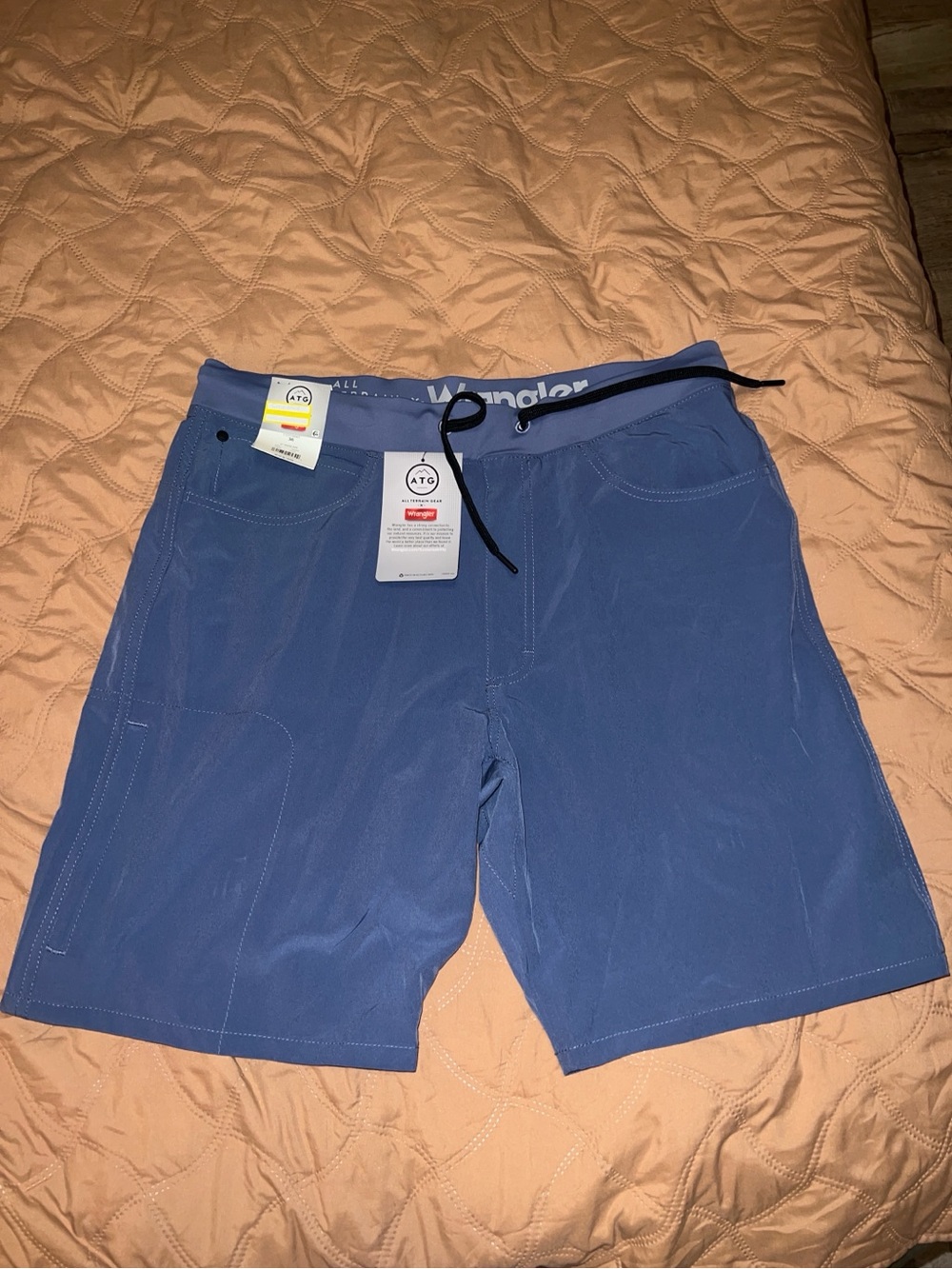 Wrangler Blue Men's Performance Drawstring Shorts